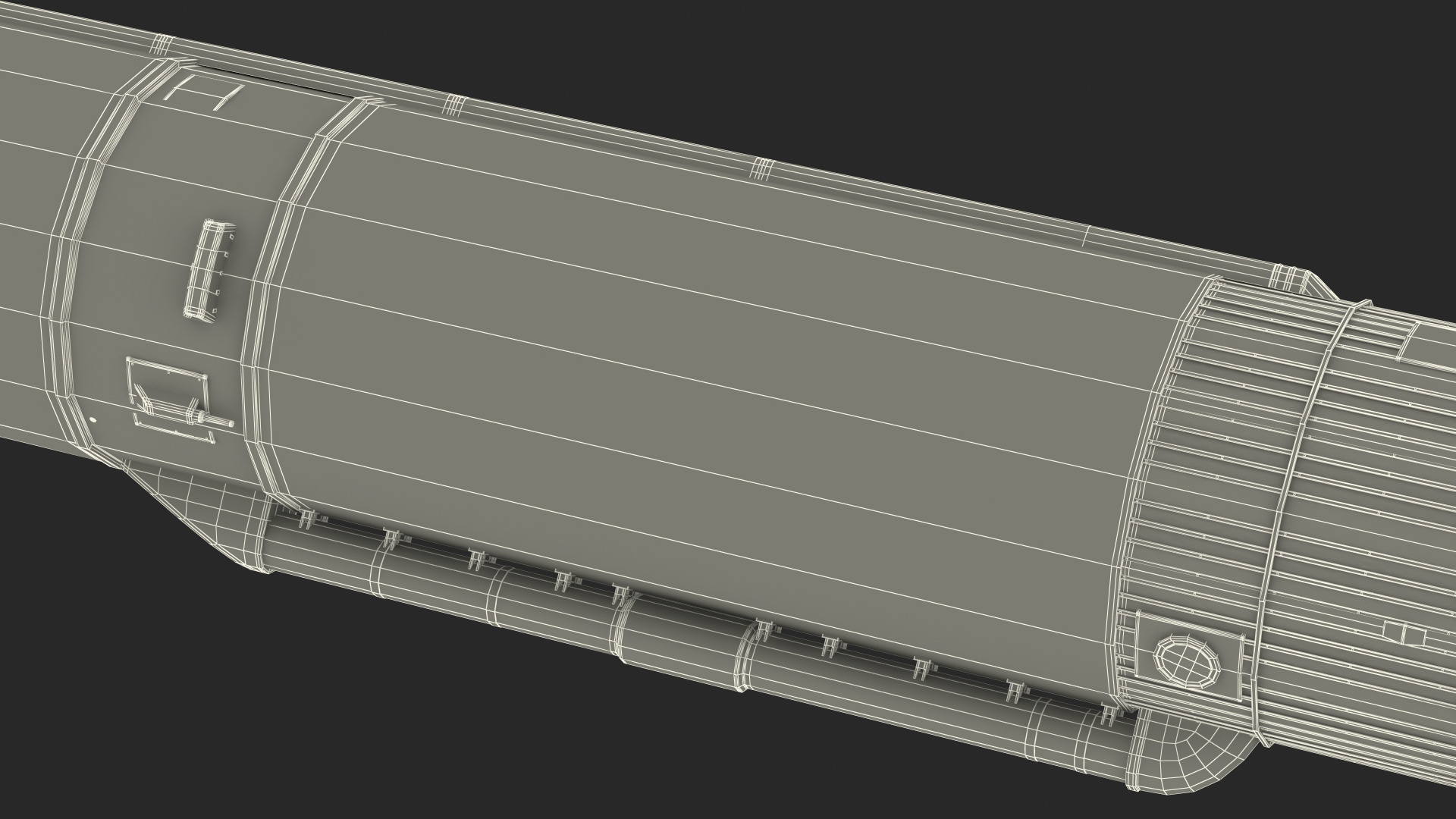 3D Angara A5 Rocket Tank