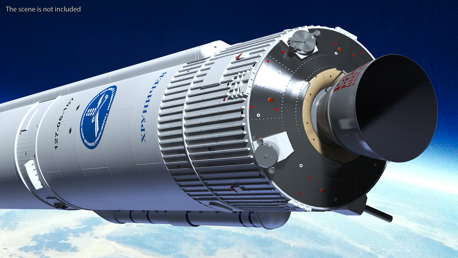 3D Angara A5 Rocket Tank