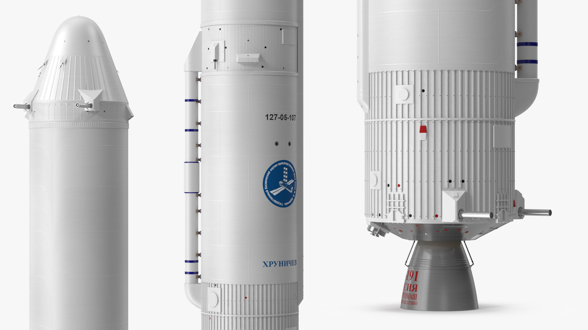 3D Angara A5 Rocket Tank