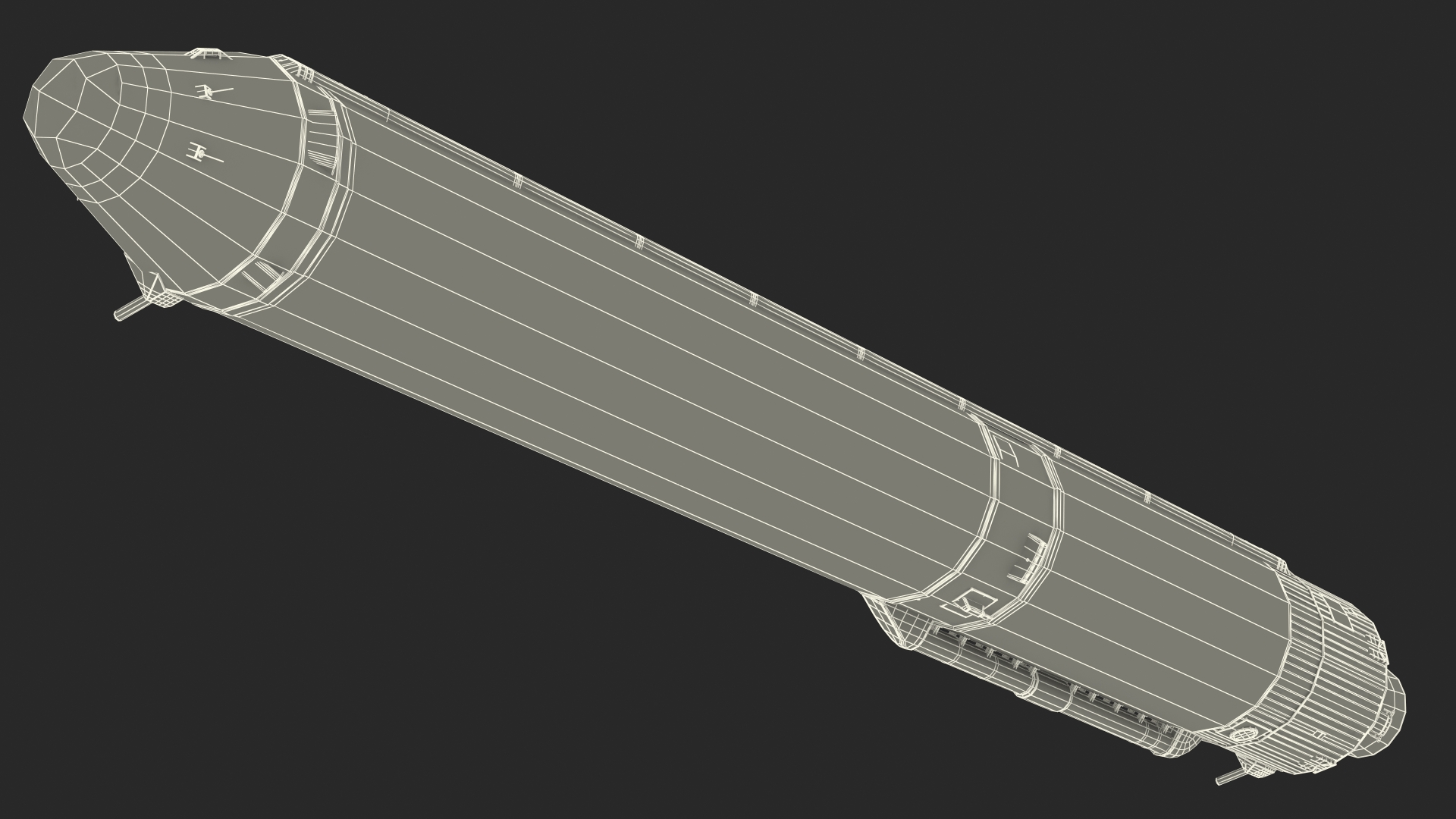 3D Angara A5 Rocket Tank