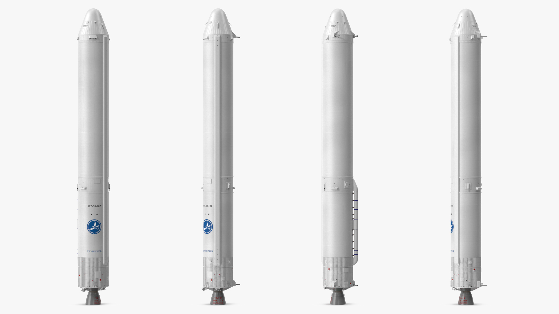 3D Angara A5 Rocket Tank