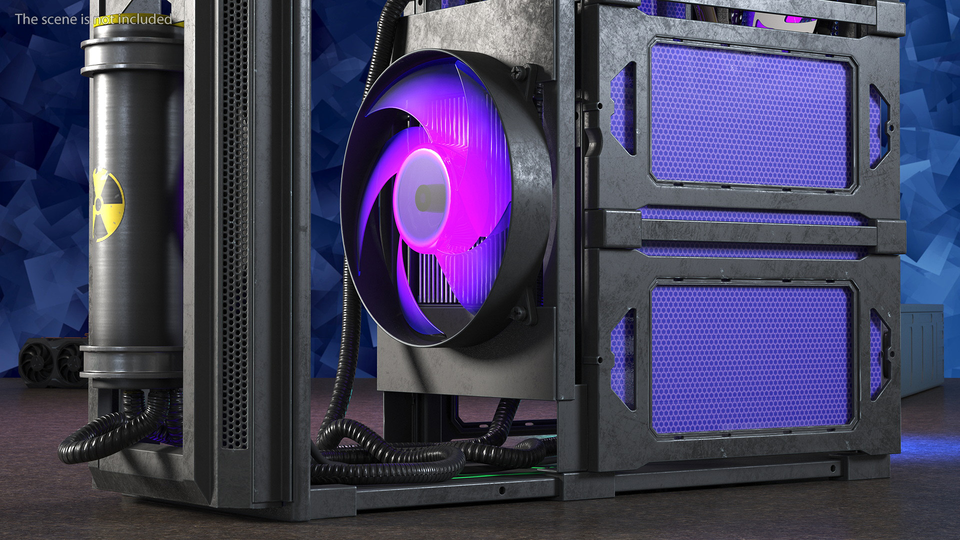 Custom Cyberpunk Neon PC 3D model