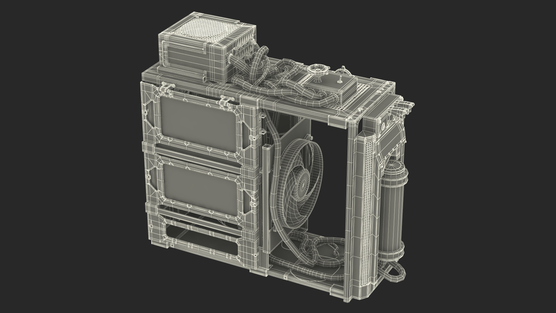 Custom Cyberpunk Neon PC 3D model