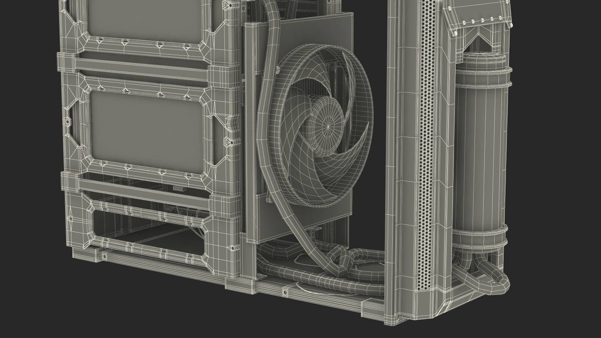 Custom Cyberpunk Neon PC 3D model