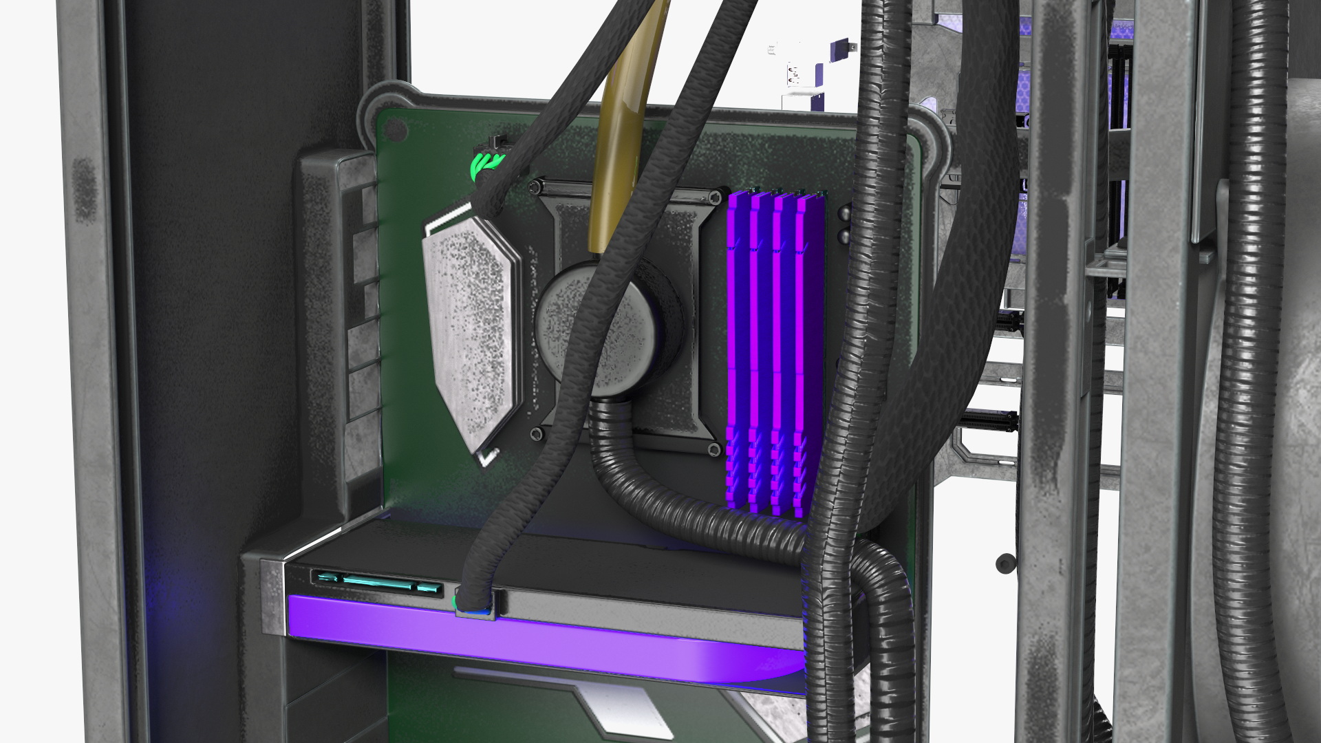 Custom Cyberpunk Neon PC 3D model