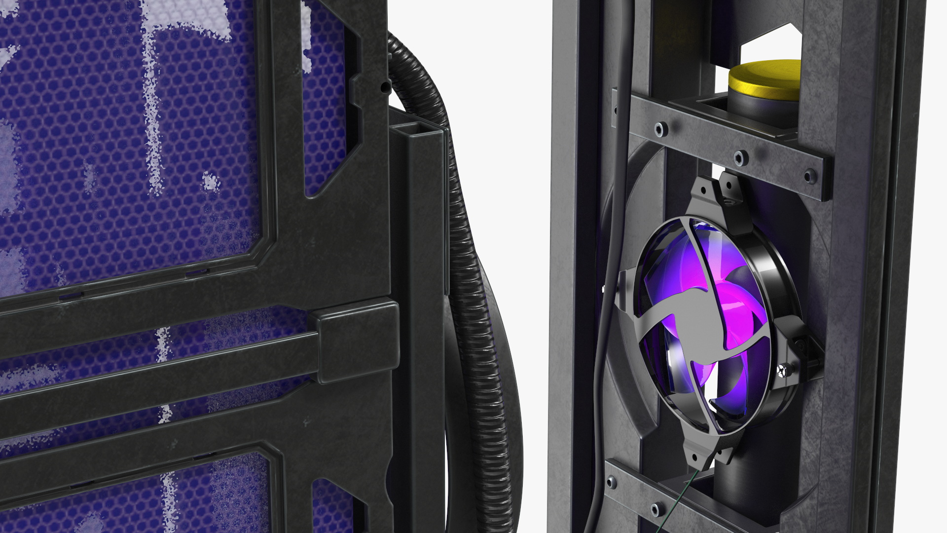 Custom Cyberpunk Neon PC 3D model