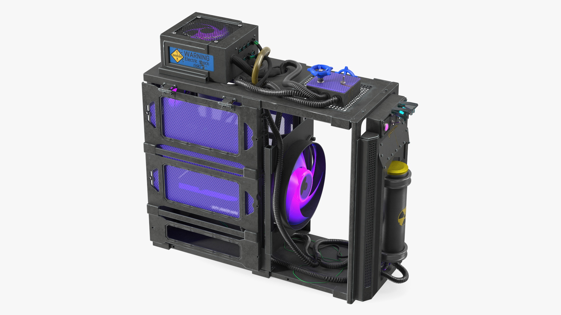 Custom Cyberpunk Neon PC 3D model