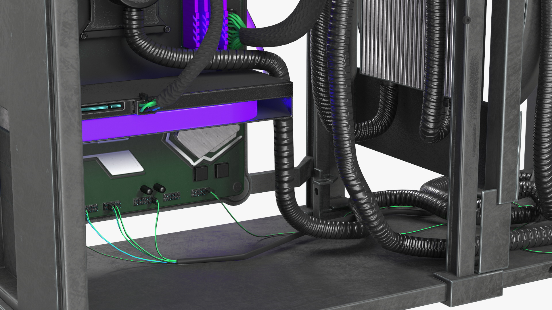 Custom Cyberpunk Neon PC 3D model