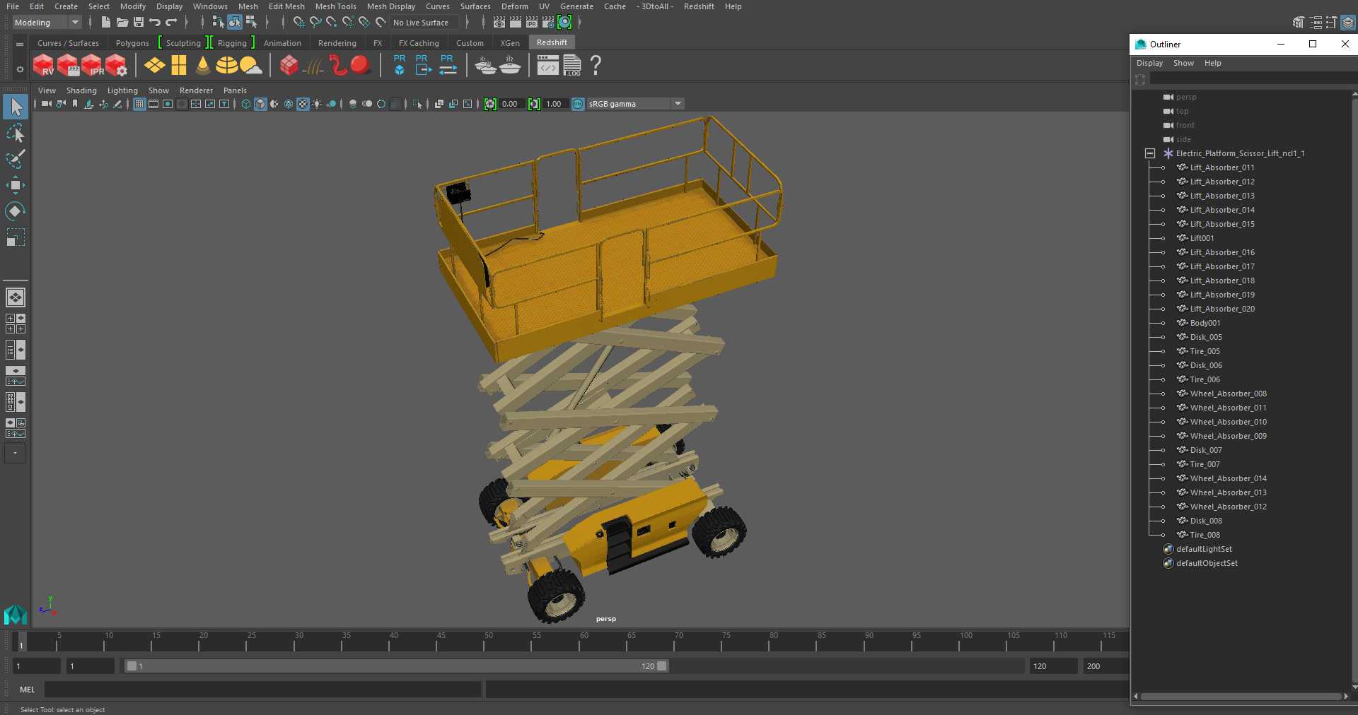 3D model Electric Platform Scissor Lift