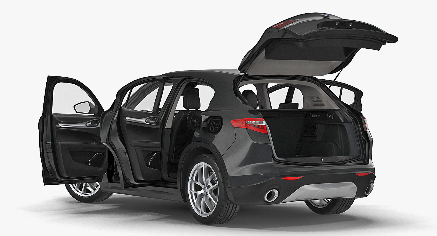 3D model Alfa Romeo Stelvio 2017 Rigged