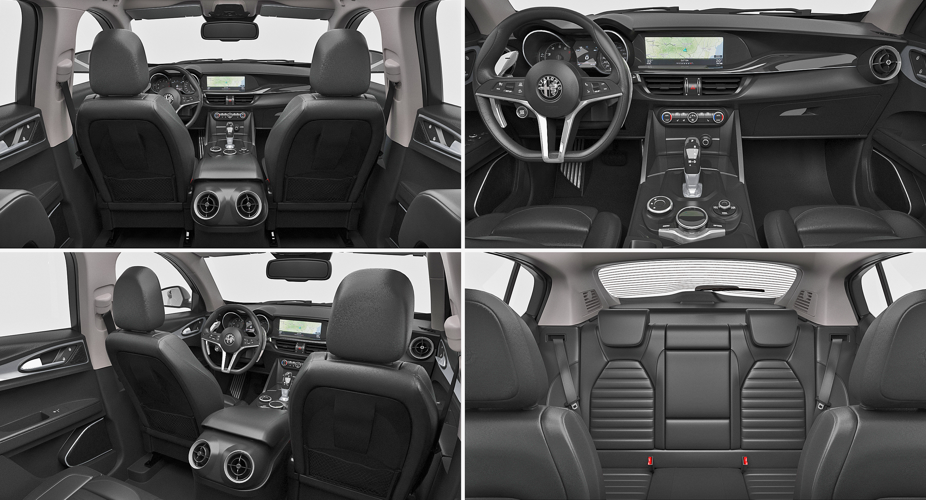 3D model Alfa Romeo Stelvio 2017 Rigged