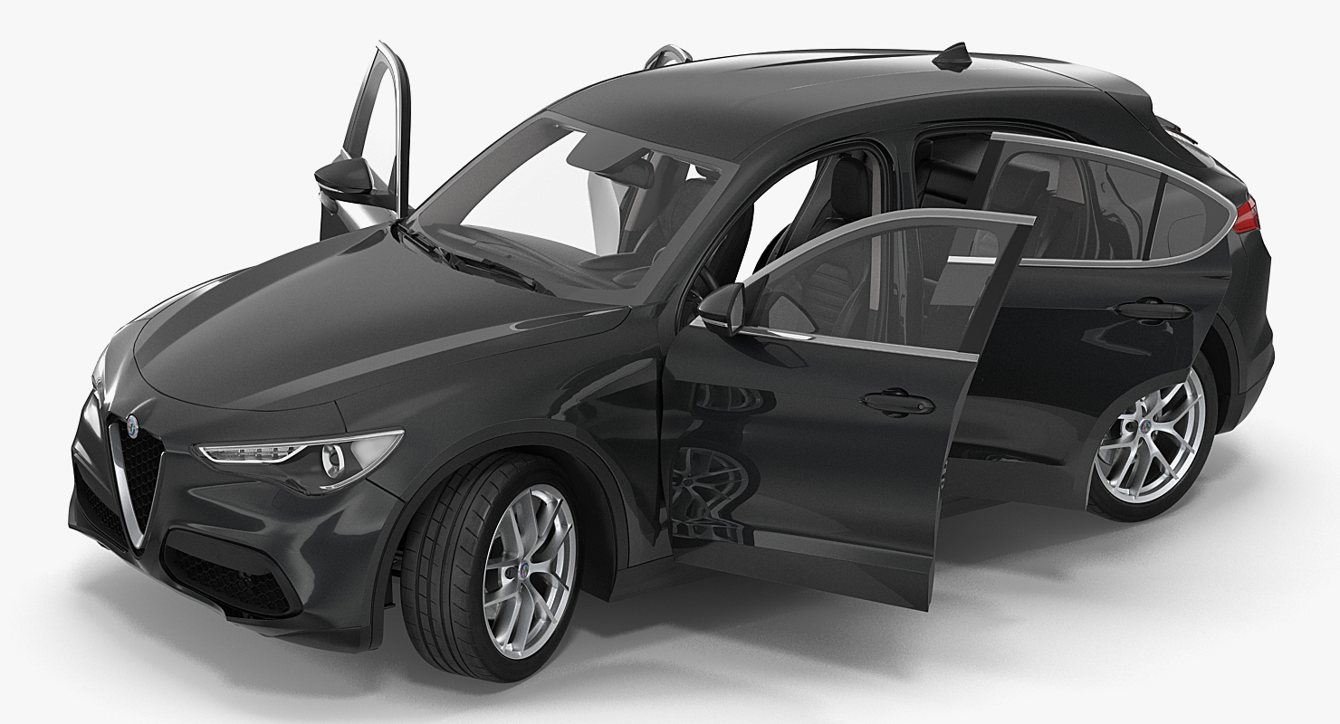 3D model Alfa Romeo Stelvio 2017 Rigged