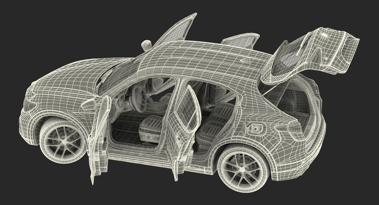 3D model Alfa Romeo Stelvio 2017 Rigged