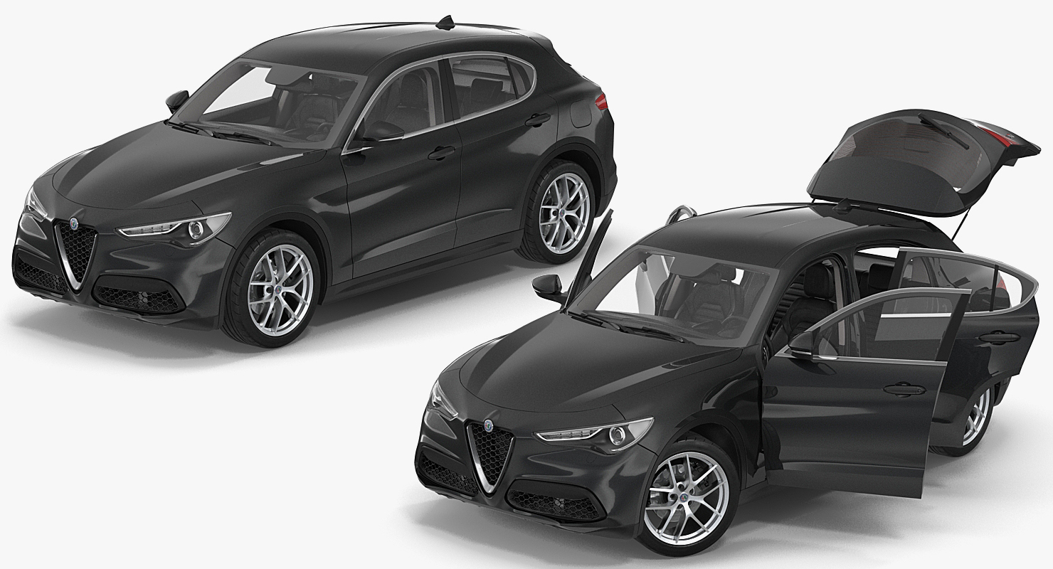 3D model Alfa Romeo Stelvio 2017 Rigged