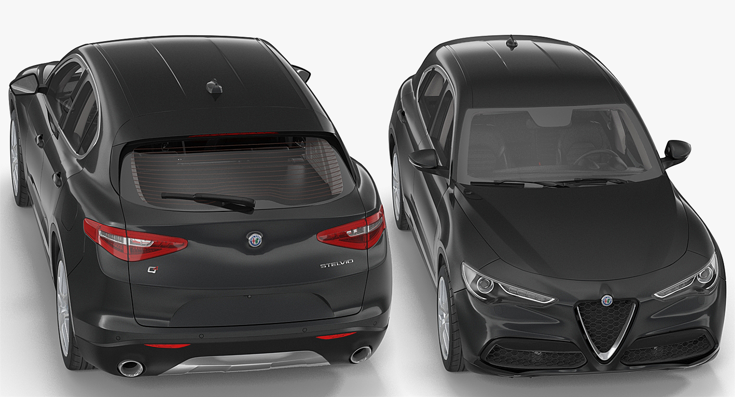 3D model Alfa Romeo Stelvio 2017 Rigged