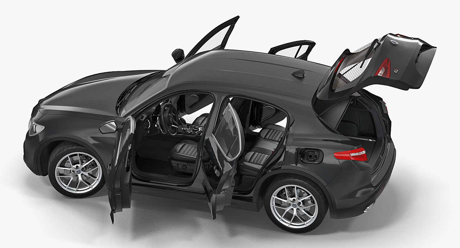 3D model Alfa Romeo Stelvio 2017 Rigged