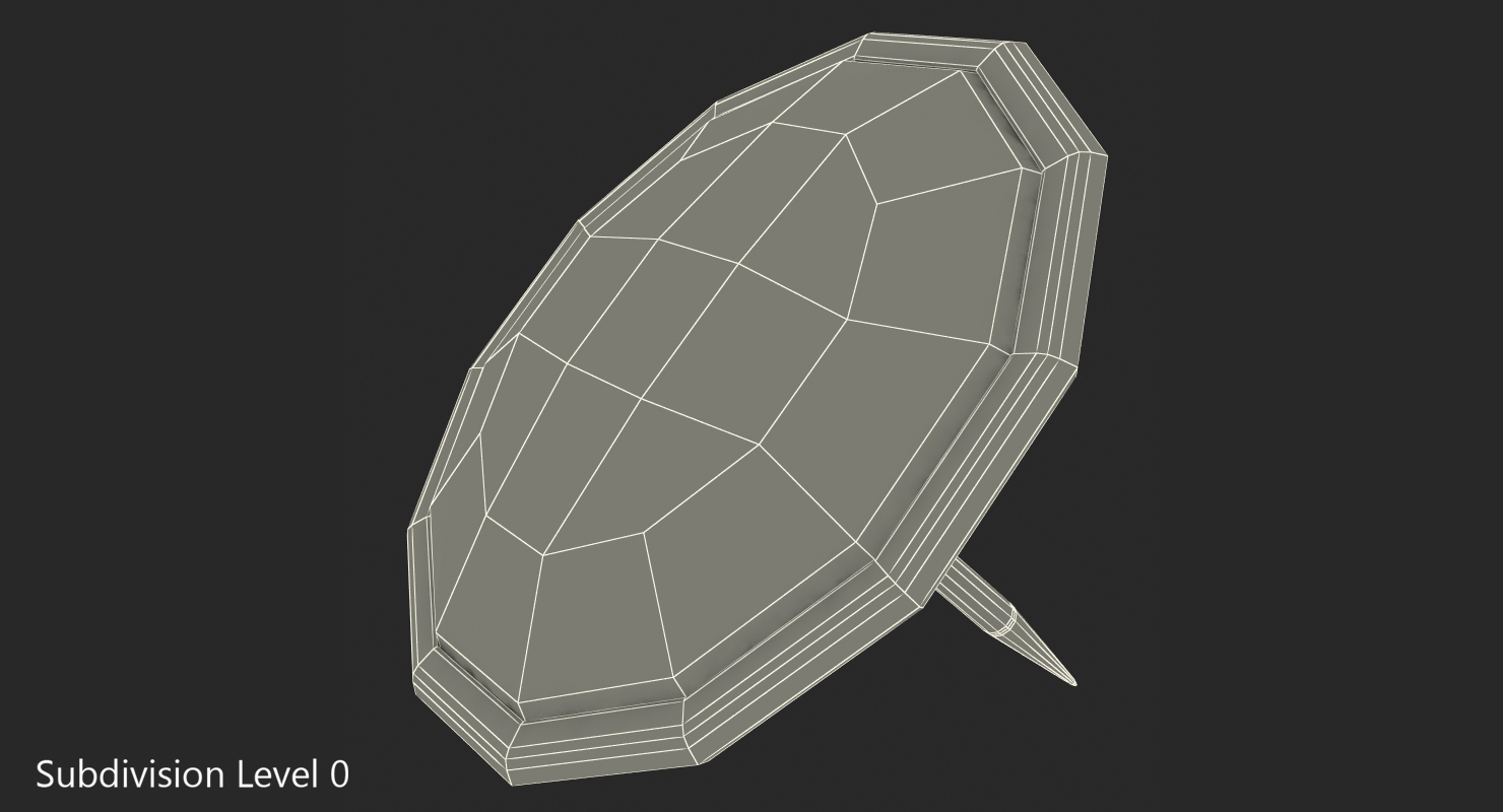 Round Pin Unhappy Face 3D