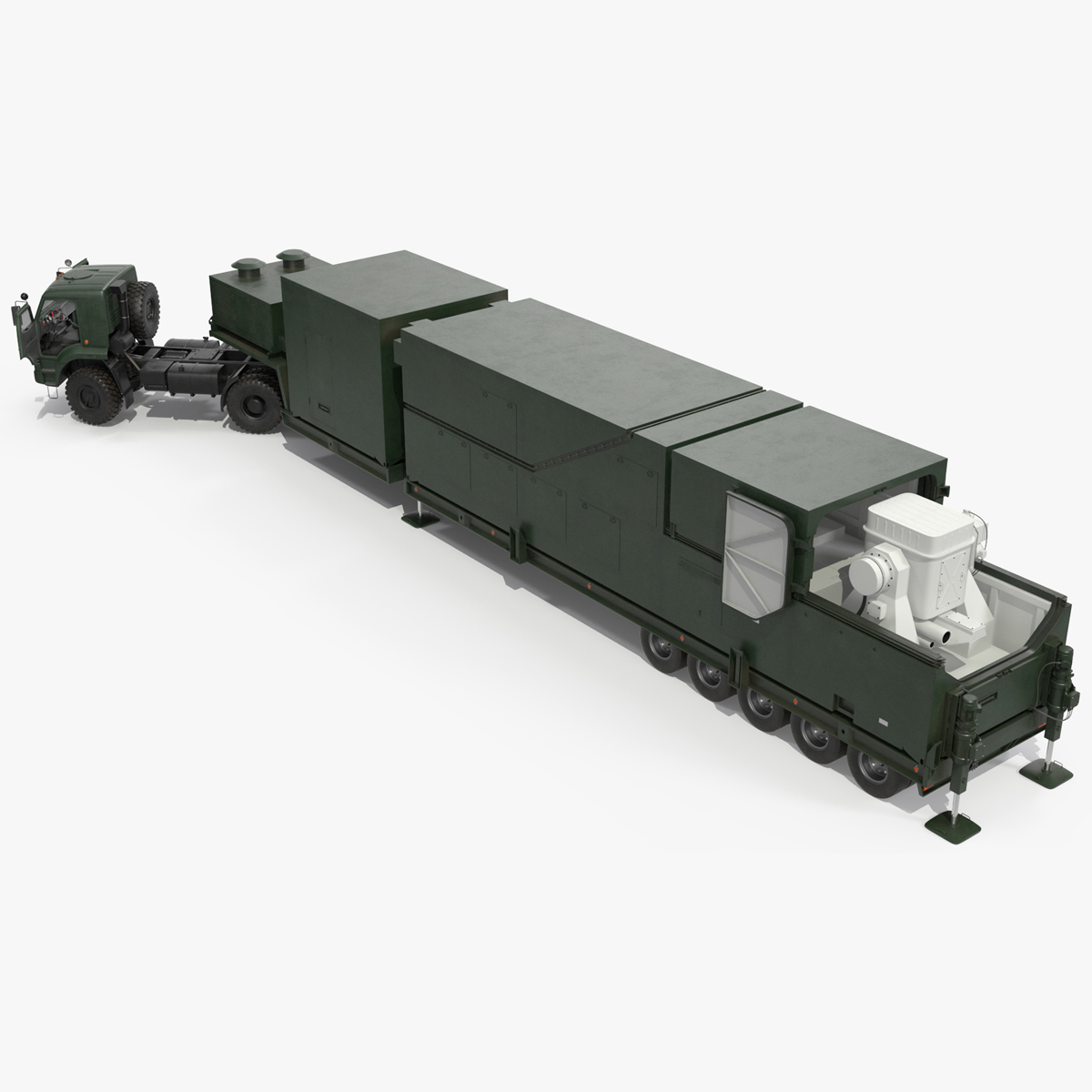 3D model Peresvet Combat Laser Complex Rigged for Maya