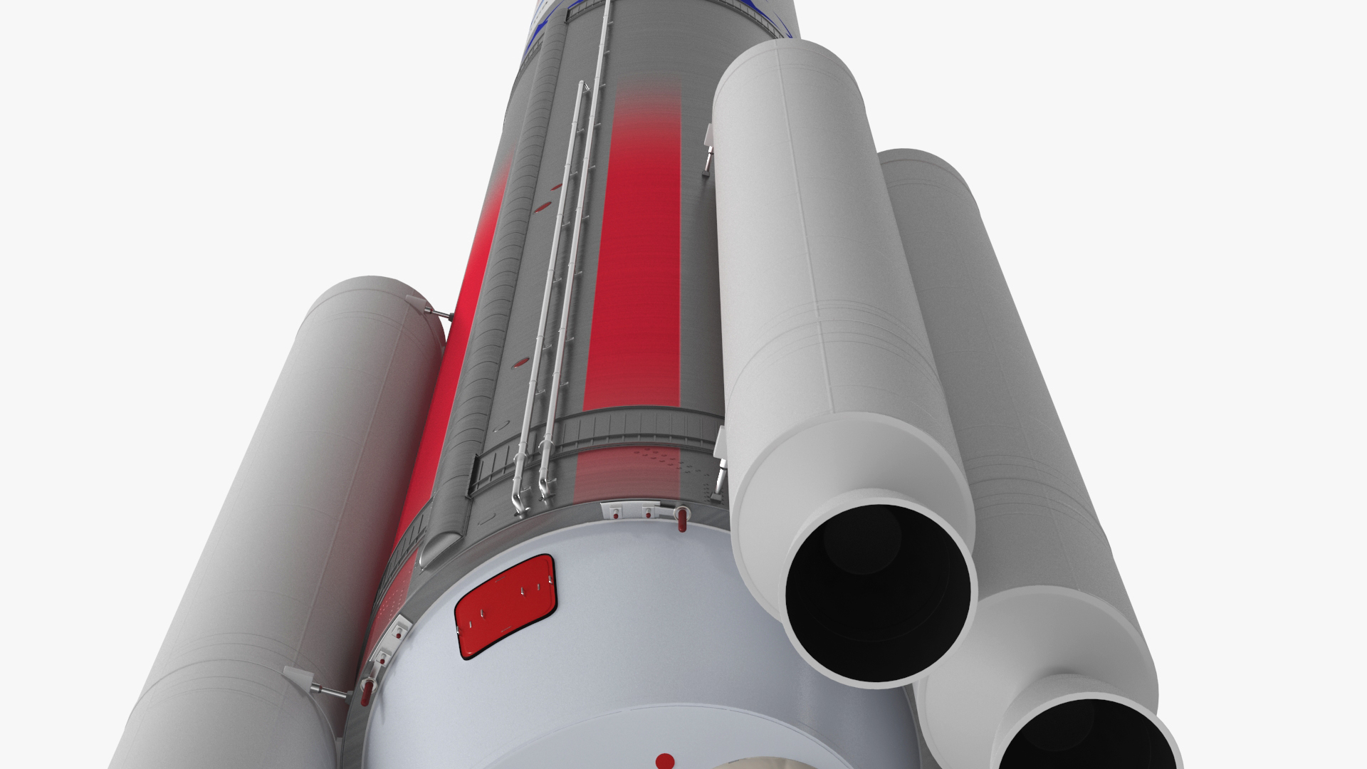 Single Core Vulcan Centaur with Six Solid Rocket Boosters 3D