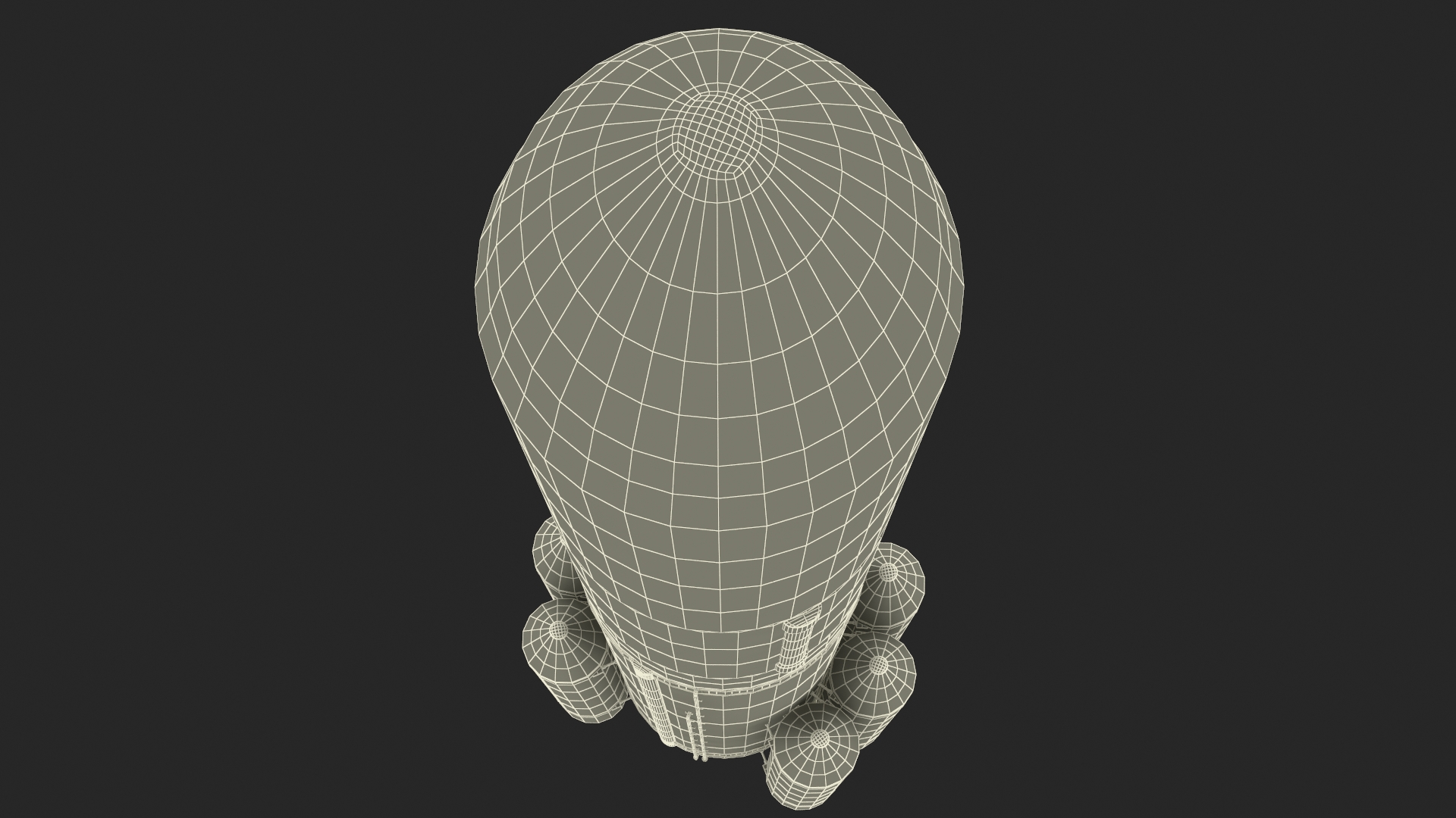 Single Core Vulcan Centaur with Six Solid Rocket Boosters 3D