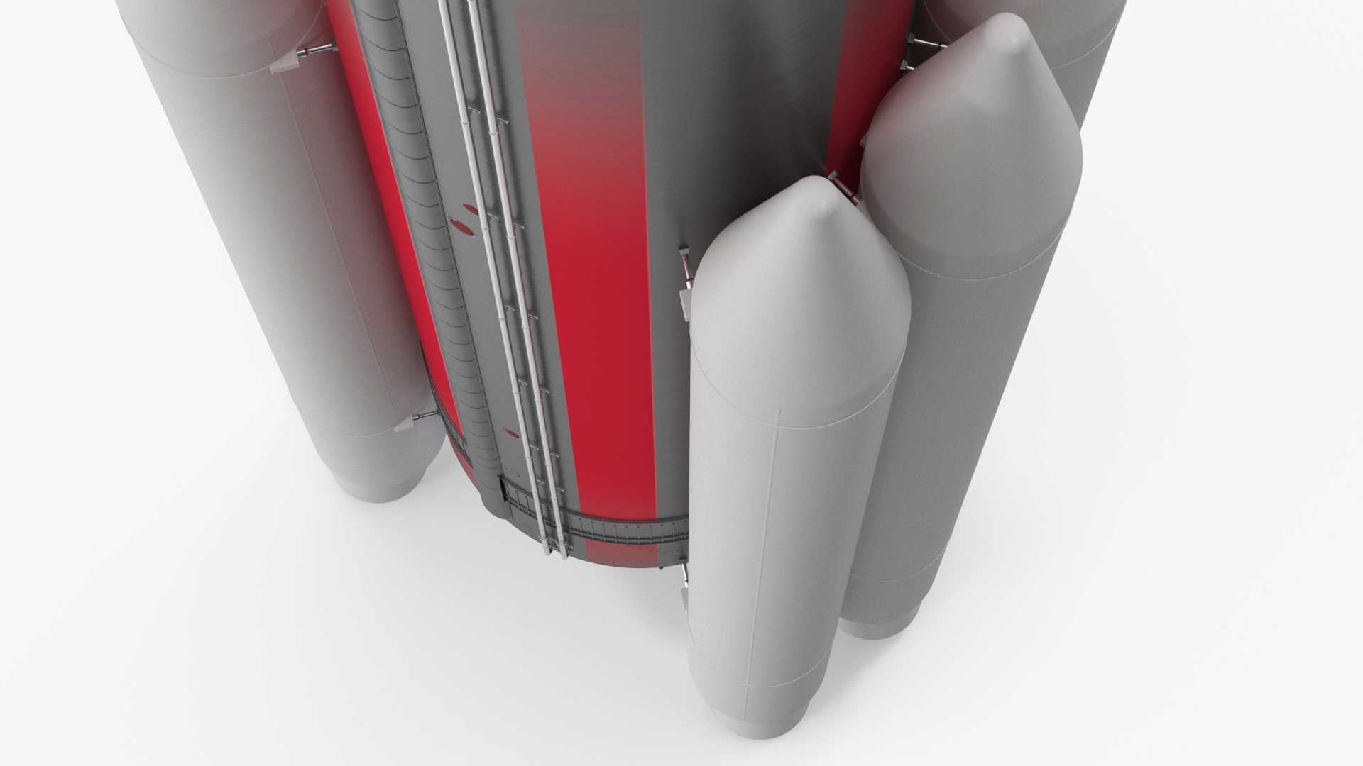 Single Core Vulcan Centaur with Six Solid Rocket Boosters 3D