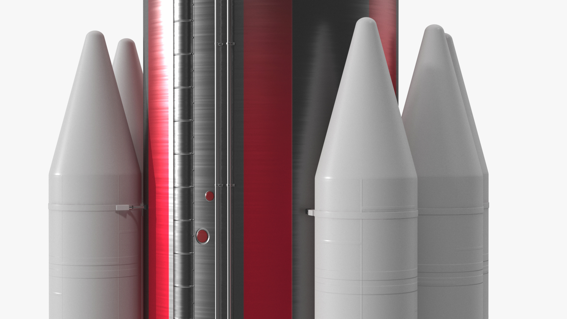 Single Core Vulcan Centaur with Six Solid Rocket Boosters 3D
