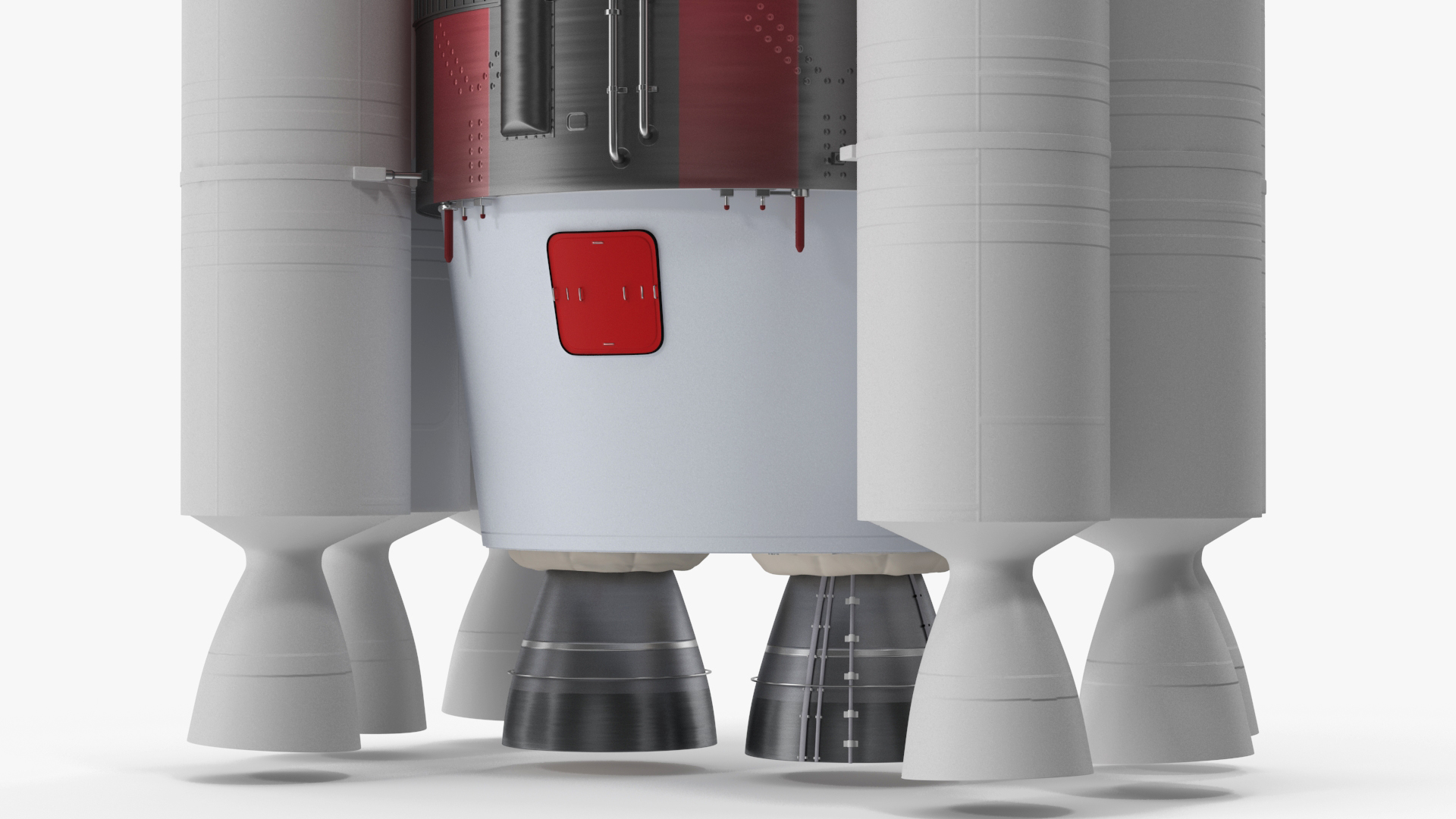 Single Core Vulcan Centaur with Six Solid Rocket Boosters 3D