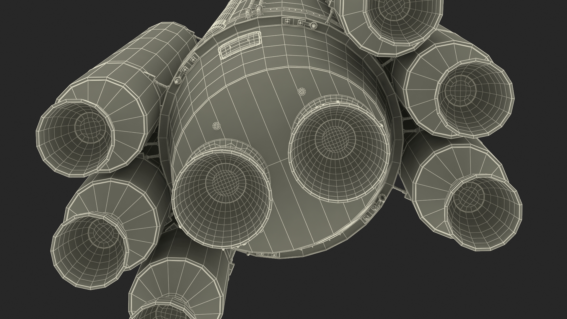 Single Core Vulcan Centaur with Six Solid Rocket Boosters 3D
