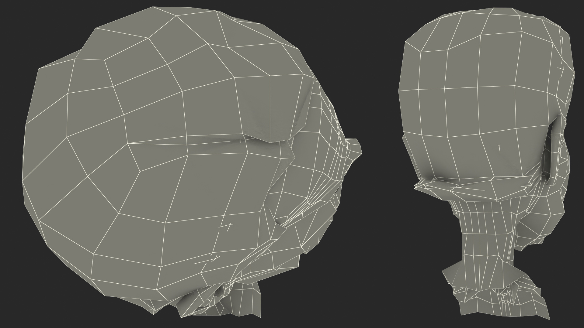 Cartoon Joe Biden Head Rigged 3D model