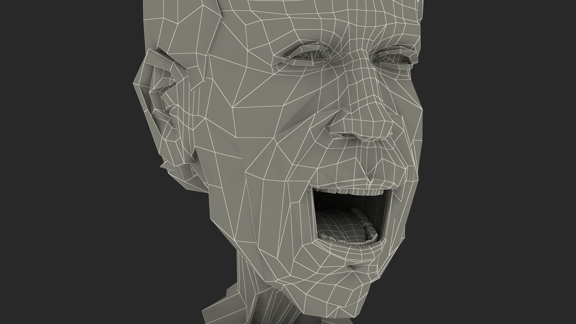 Cartoon Joe Biden Head Rigged 3D model