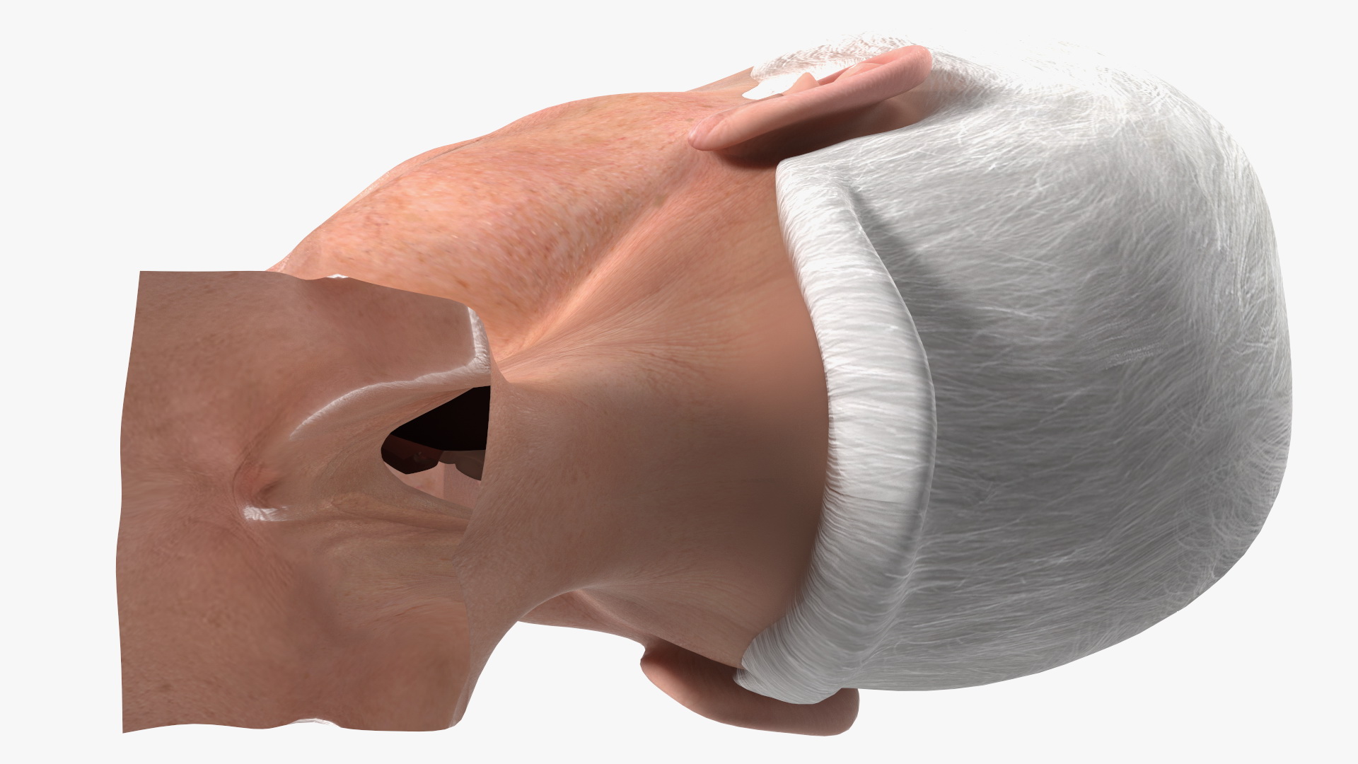 Cartoon Joe Biden Head Rigged 3D model
