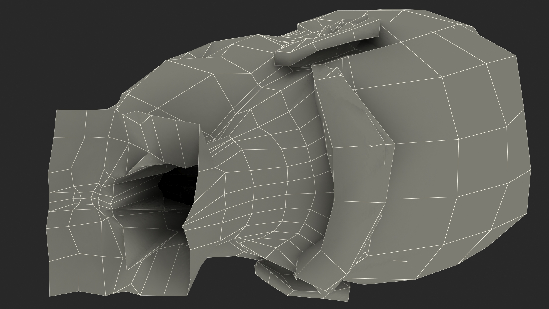 Cartoon Joe Biden Head Rigged 3D model