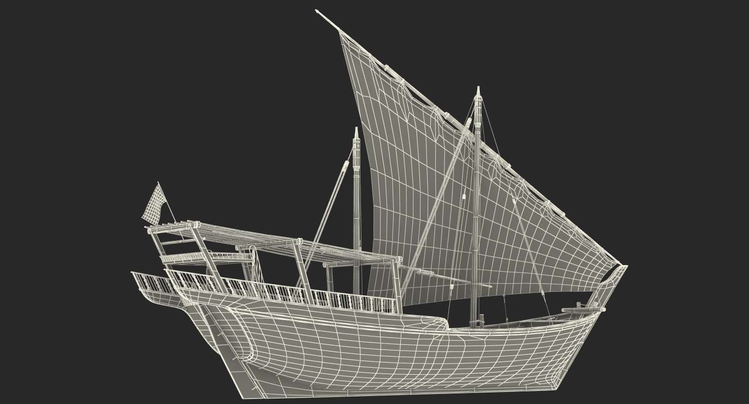 Qatar Traditional Boat 3D