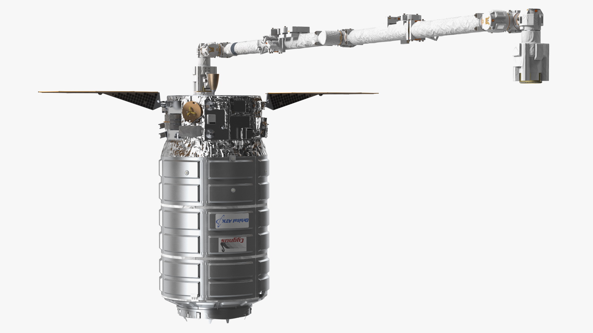ISS Module Cygnus Spacecraft with Canadarm 3D