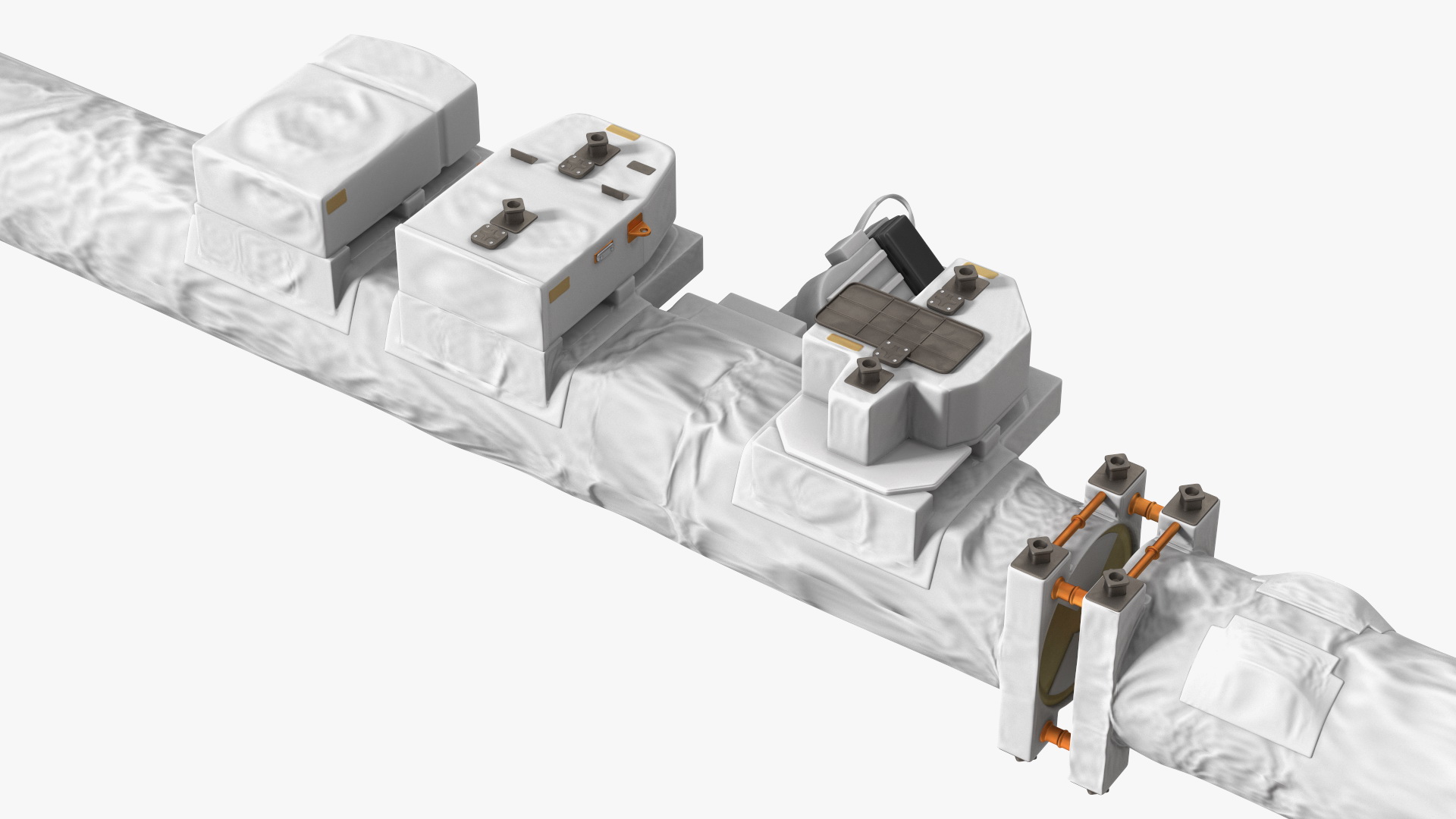 ISS Module Cygnus Spacecraft with Canadarm 3D