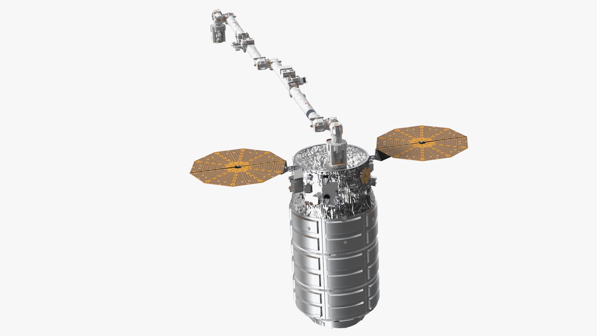 ISS Module Cygnus Spacecraft with Canadarm 3D