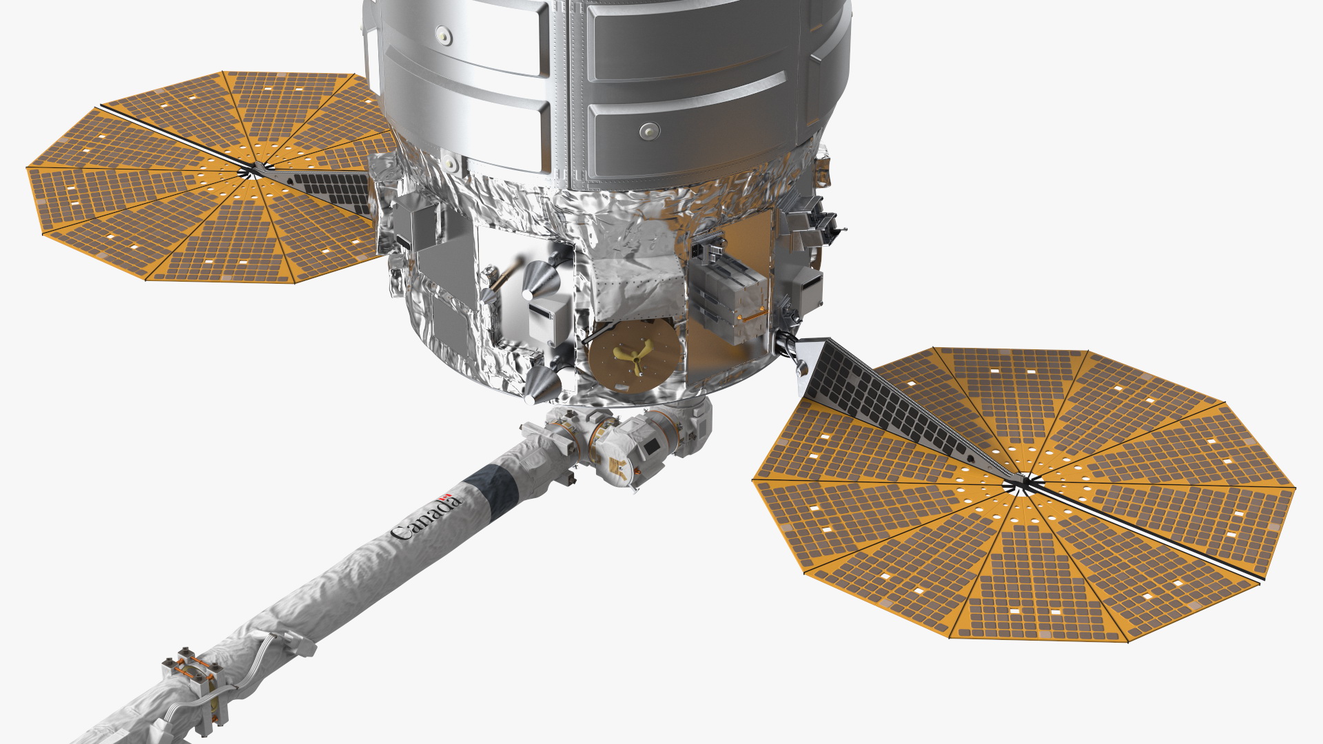 ISS Module Cygnus Spacecraft with Canadarm 3D