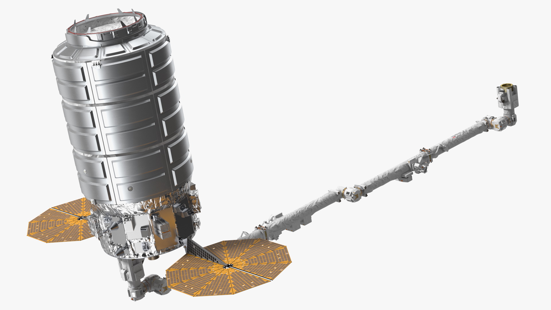 ISS Module Cygnus Spacecraft with Canadarm 3D