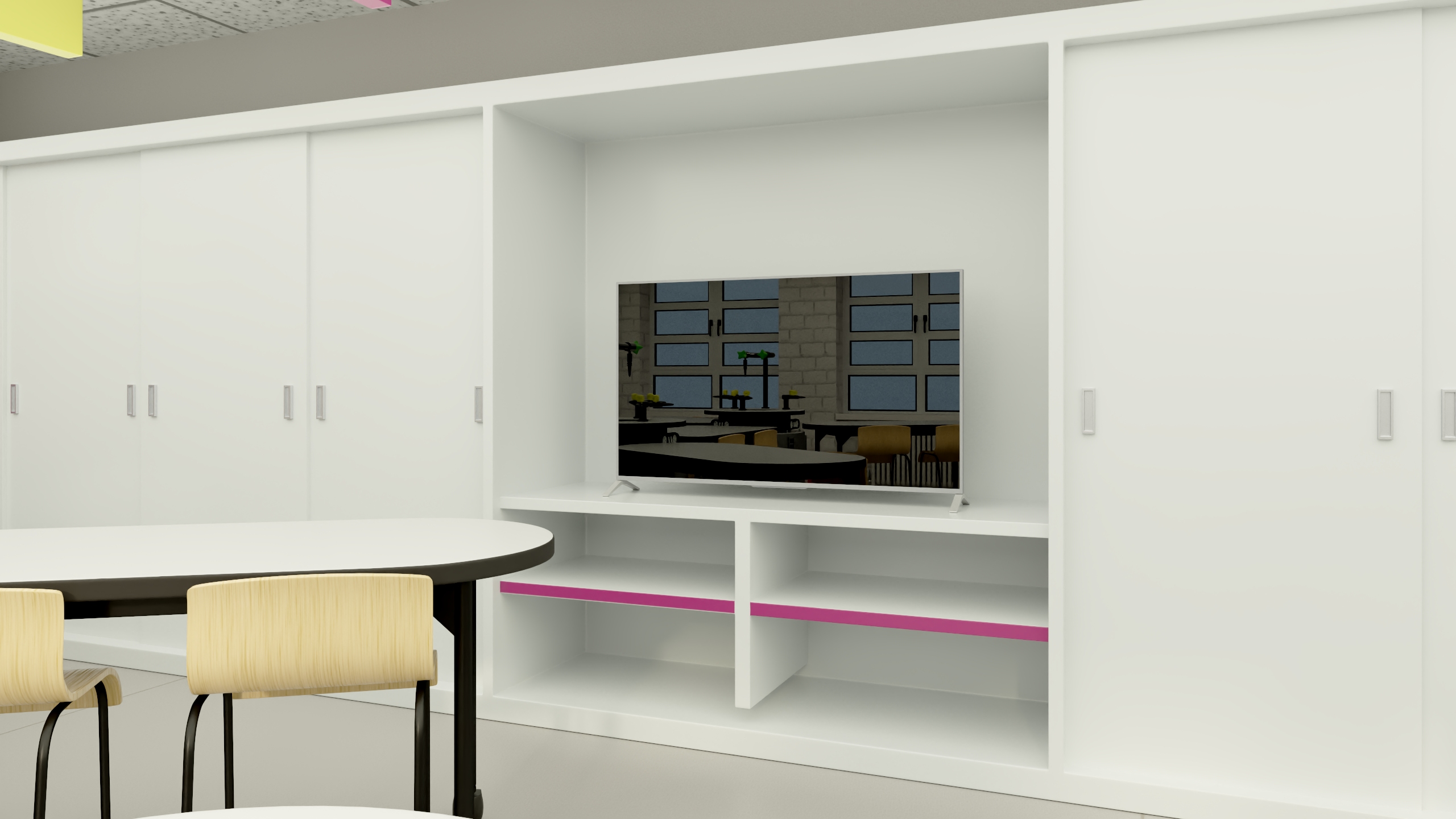 Modern Interior of the School Chemistry Classroom 3D model
