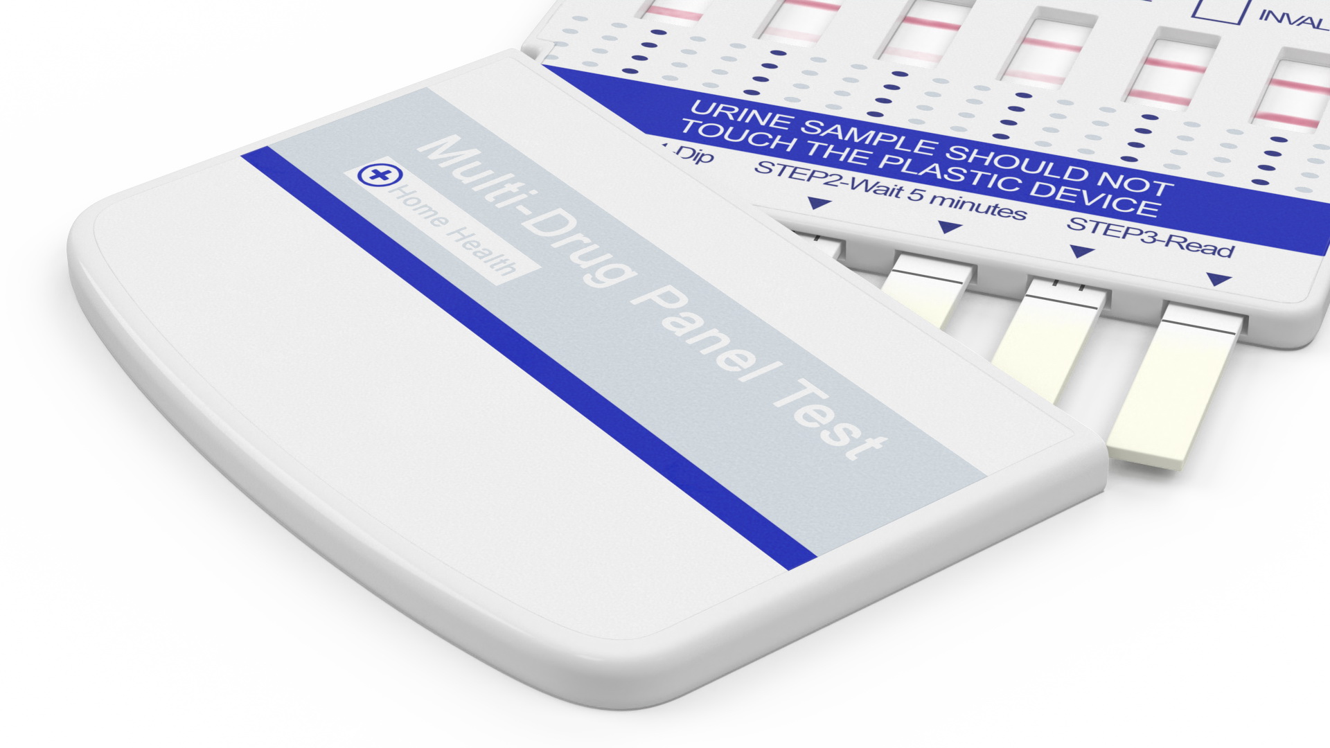 3D model One Step Drug Testing Kit Used
