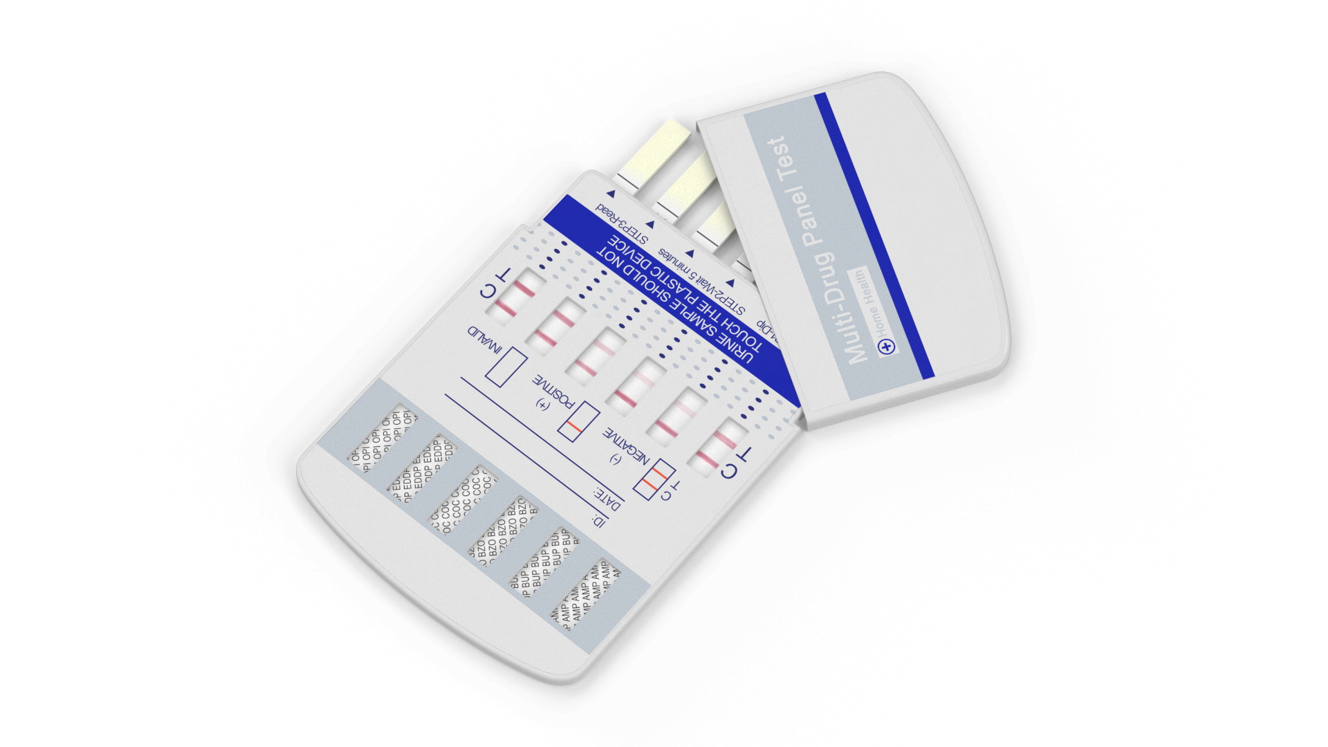 3D model One Step Drug Testing Kit Used