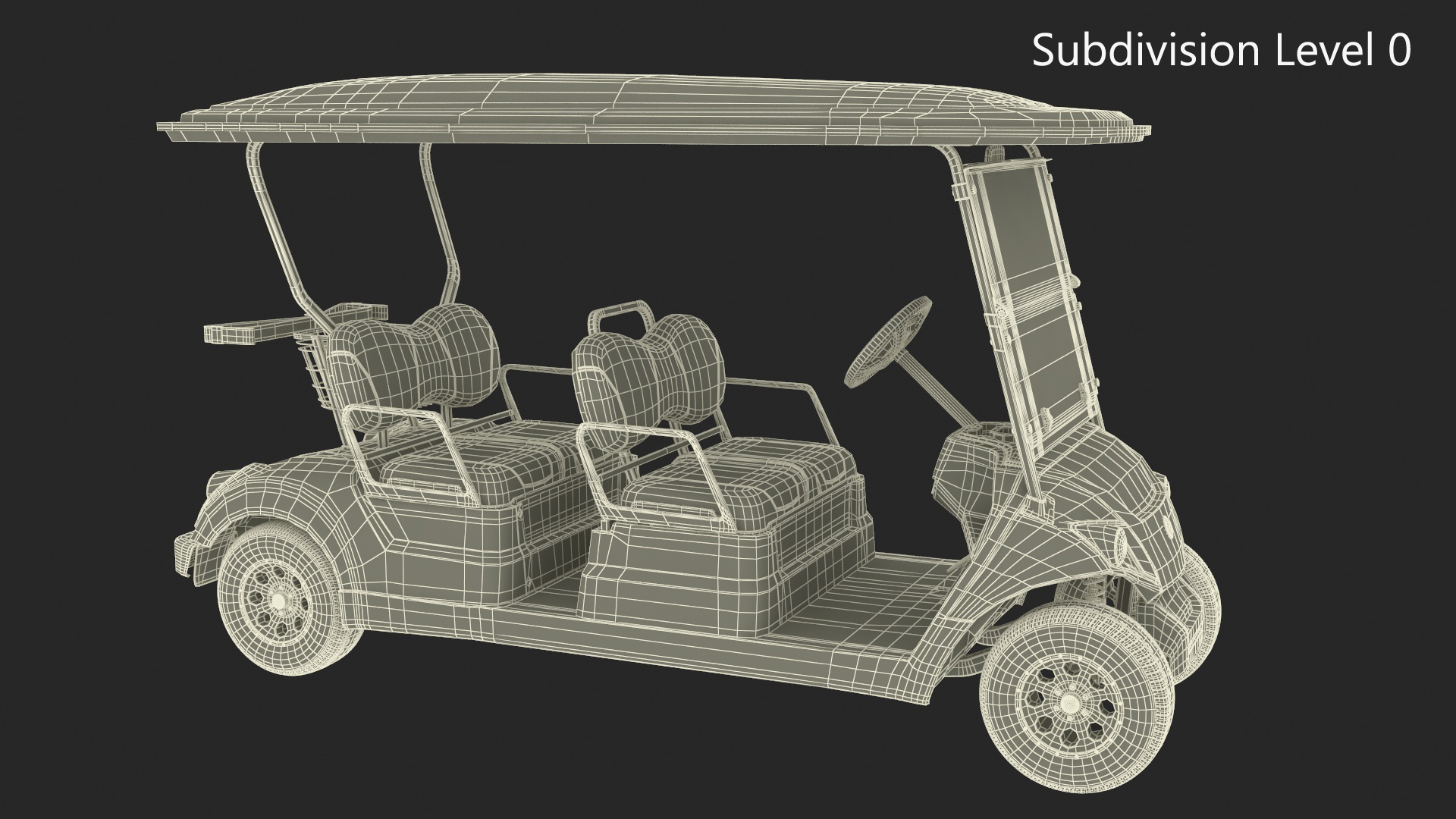 3D Resort Electric Car Yamaha Four Seat