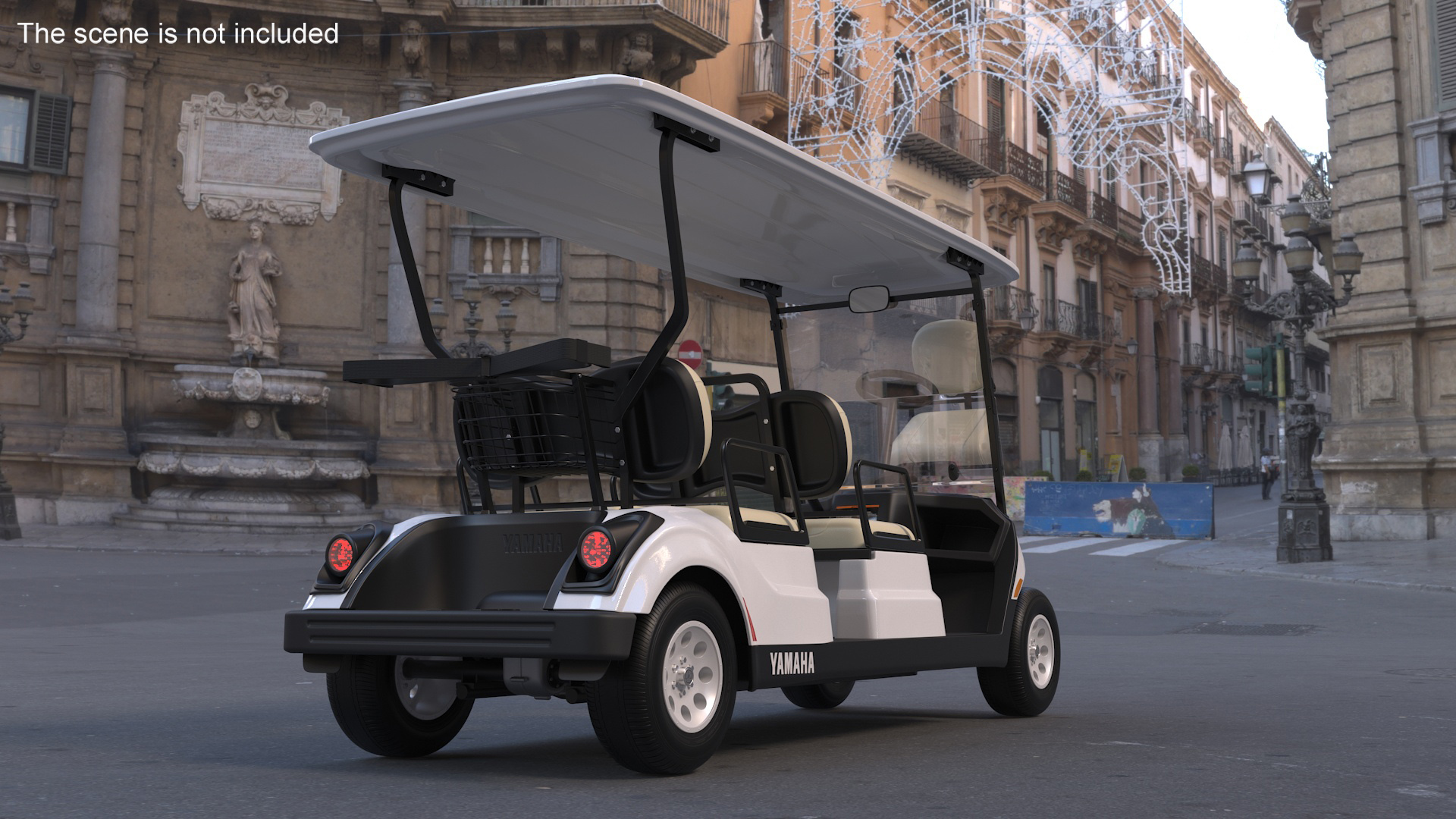 3D Resort Electric Car Yamaha Four Seat