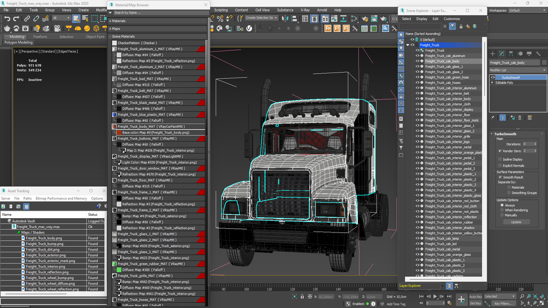3D Freight Truck model