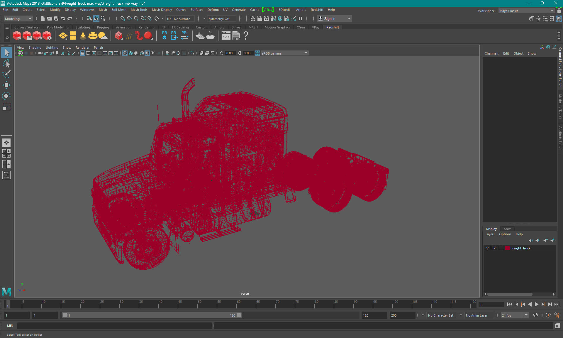 3D Freight Truck model