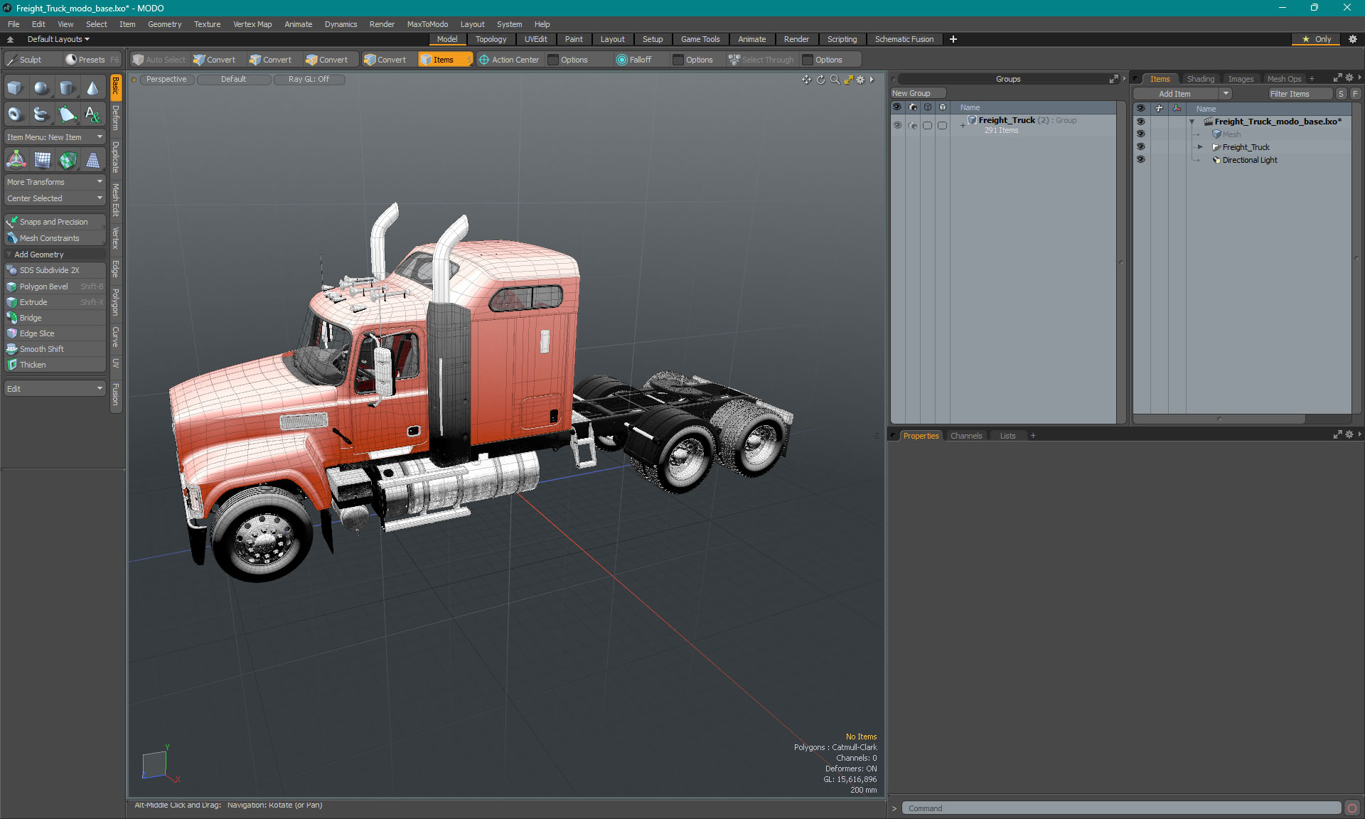 3D Freight Truck model