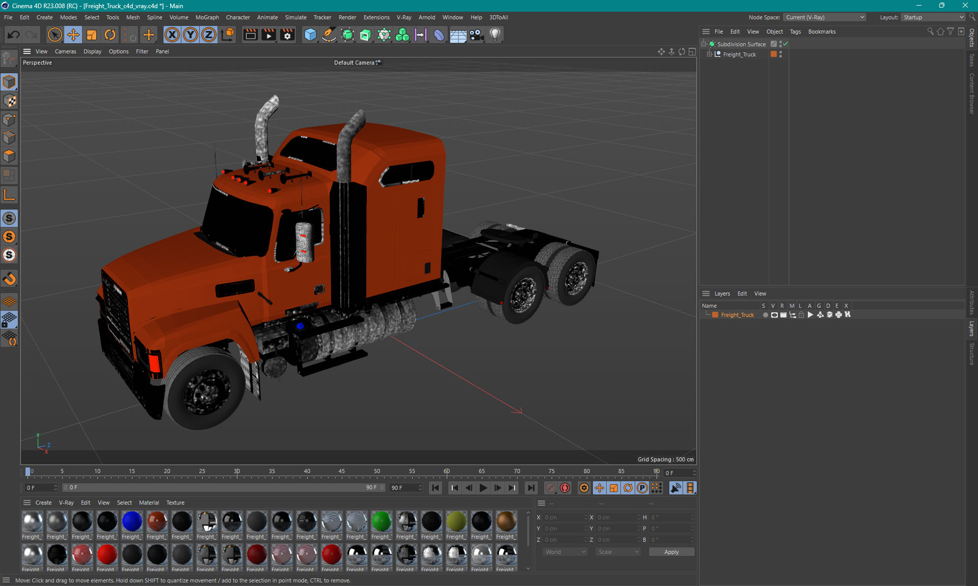 3D Freight Truck model