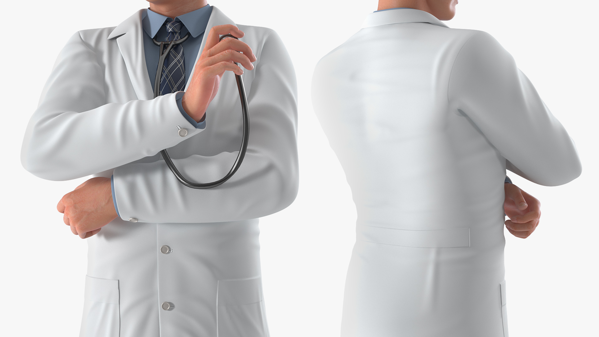 Smiling Male Doctor 3D model
