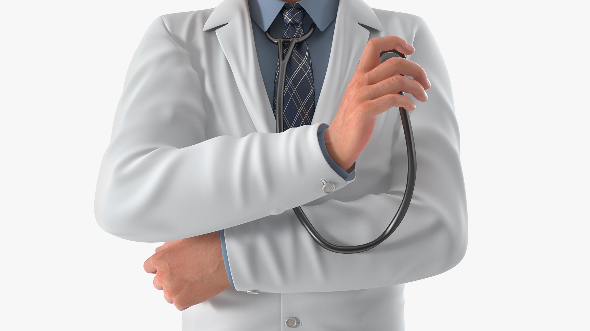 Smiling Male Doctor 3D model