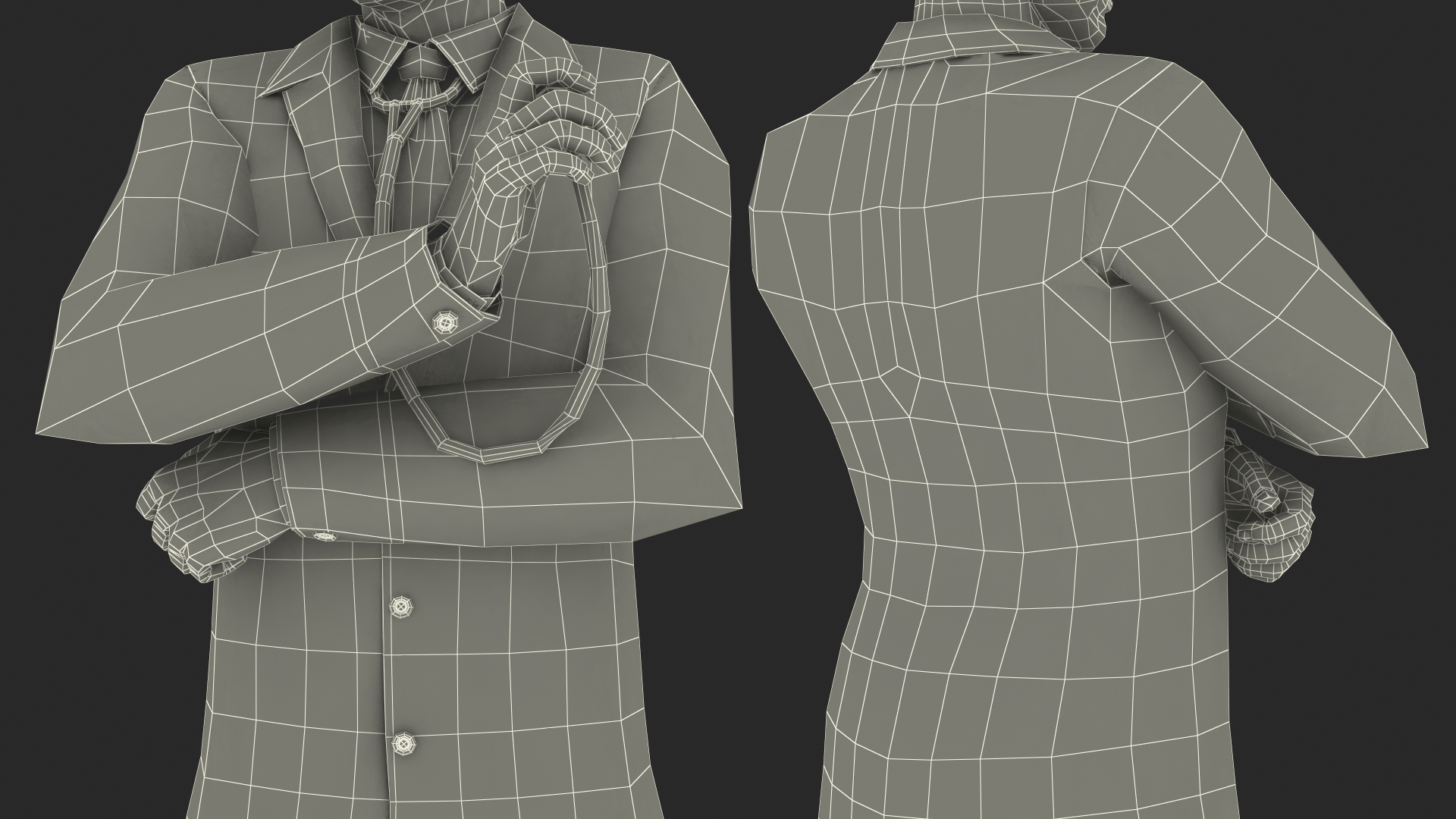 Smiling Male Doctor 3D model